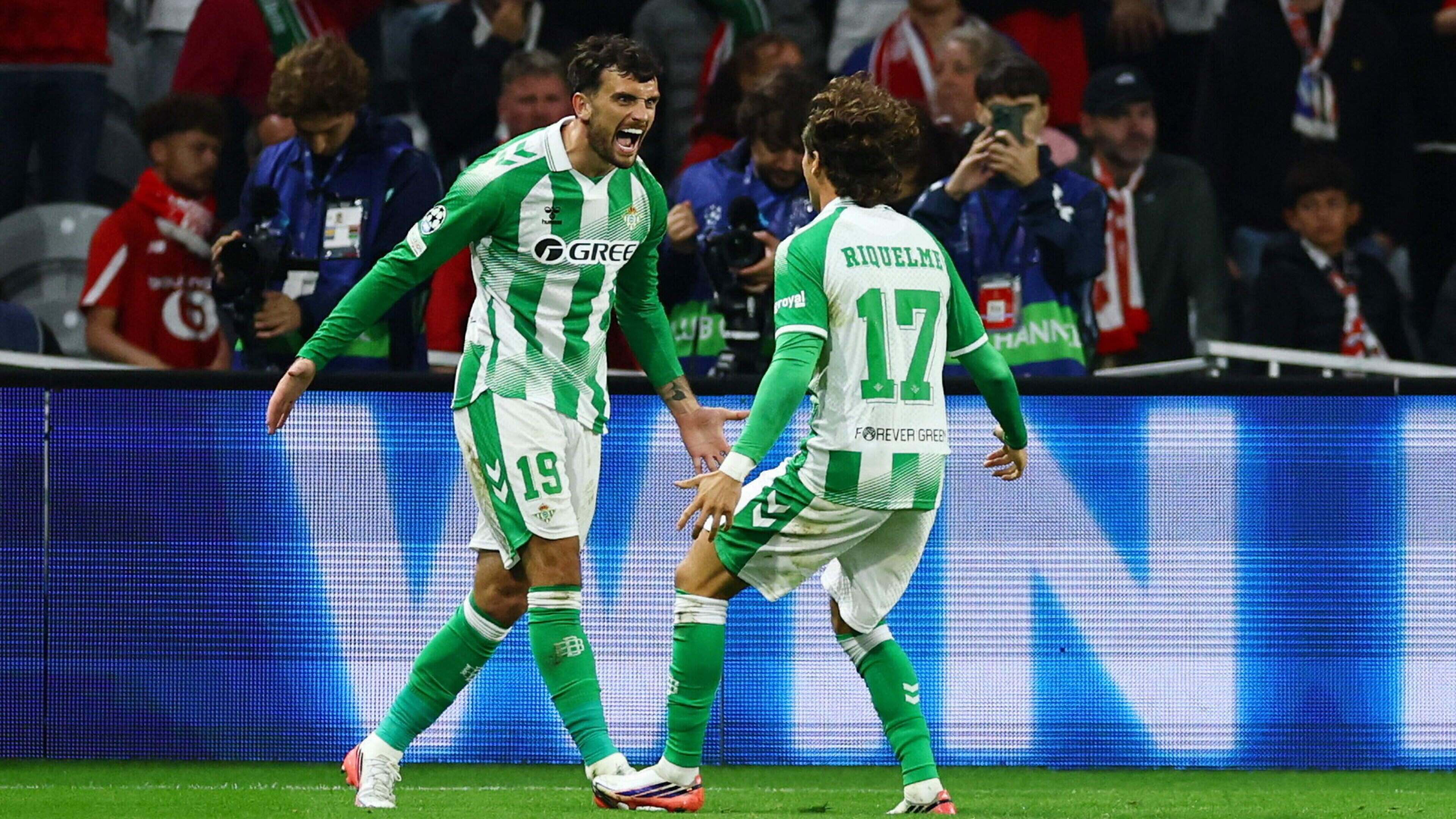 Watch: Troy Parrott scores winner for Real Betis on Champions League debut against Lille